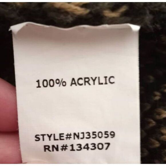 LUMIERE GREEN CAMO ZIP FRONT SWEATER SZ.S EUC. - Picture 5 of 6